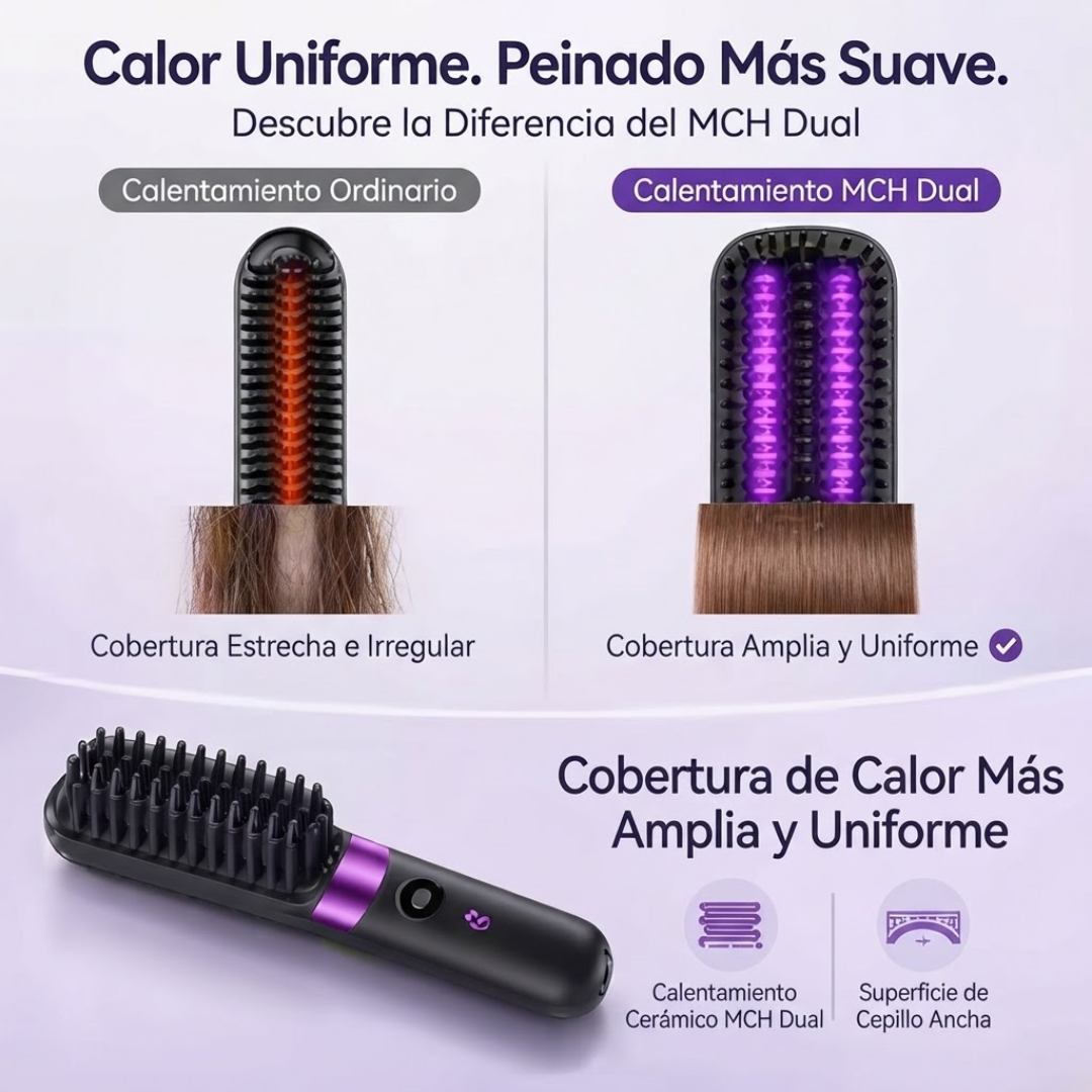 PEINE INALÁMBRICO ALISADOR DE CABELLO