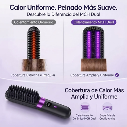 PEINE INALÁMBRICO ALISADOR DE CABELLO
